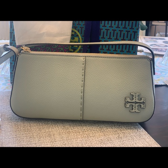 Tory Burch McGraw Wedge in Pine Frost - Picture 2 of 8